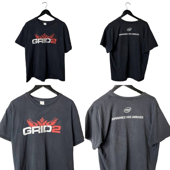 Intel Promo 2013 Grid 2 Black L Racing Tee Unisex Fit - Picture 1 of 16